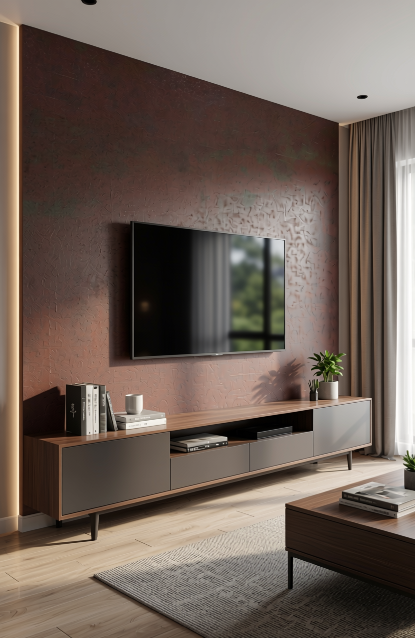 Brown matte laminate with subtle texture and uniform solid color appearance.
