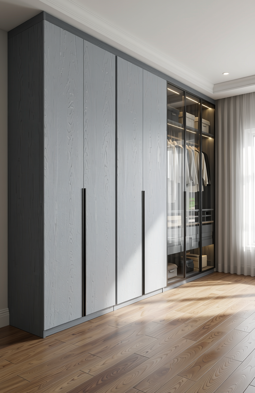 White matte laminate with a smooth, even texture and solid color appearance.