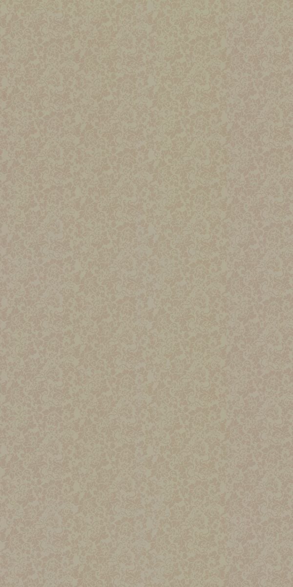Beige suede finish decorative laminate with intricate floral pattern and subtle texture