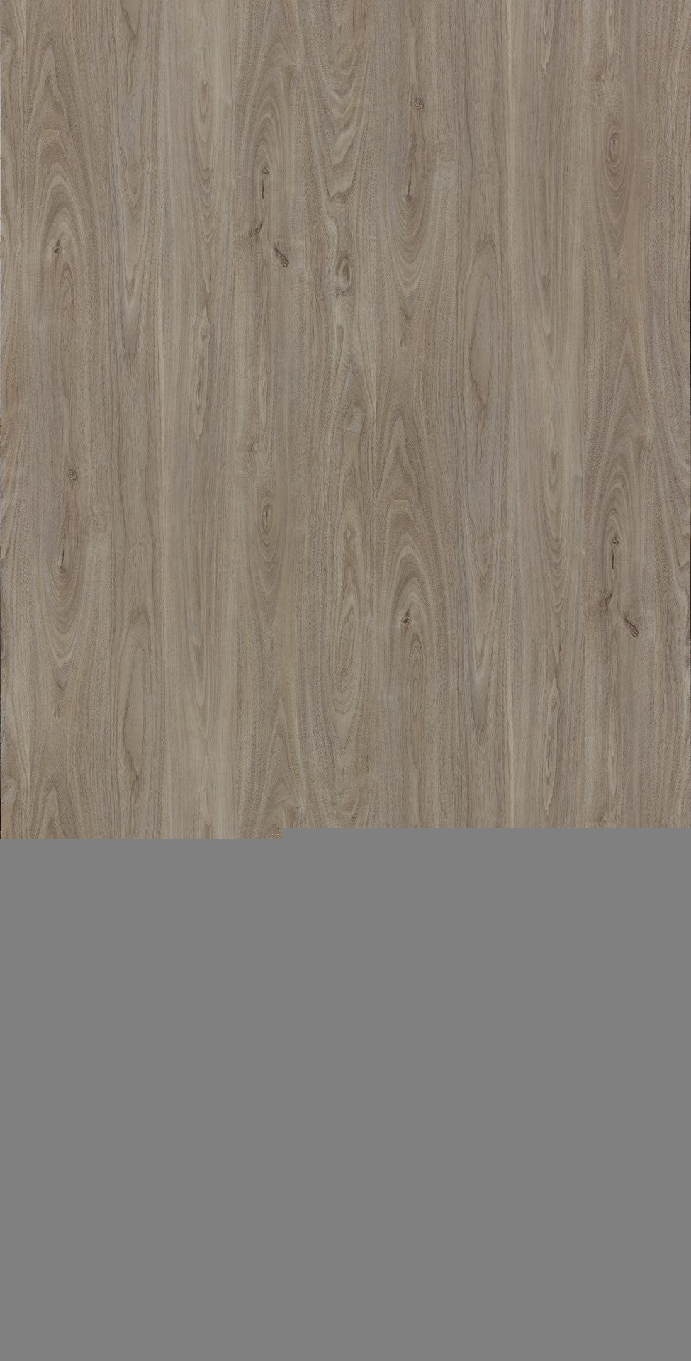Walnut woodgrain laminate with suede finish and textured surface showing natural grain pattern and knots