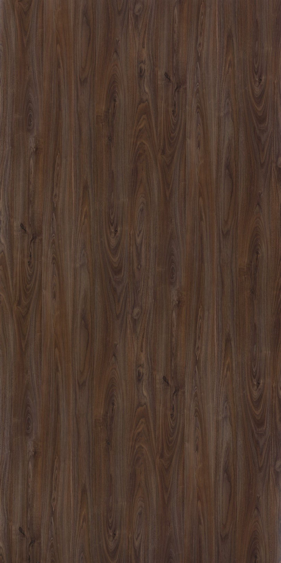Brown wood laminate with suede finish and wood grain pattern, showing natural texture and knots.