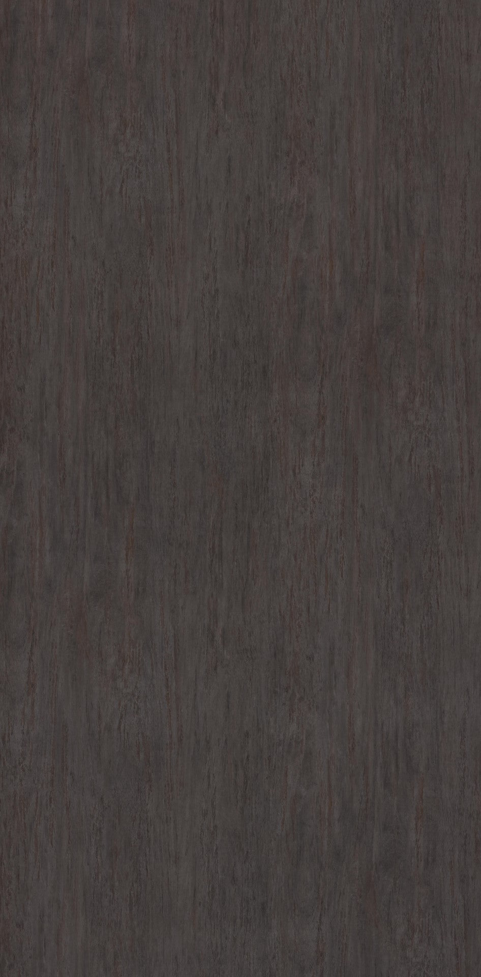 Dark brown wood laminate with suede finish and wood grain texture, showing vertical lines and subtle texture variations.
