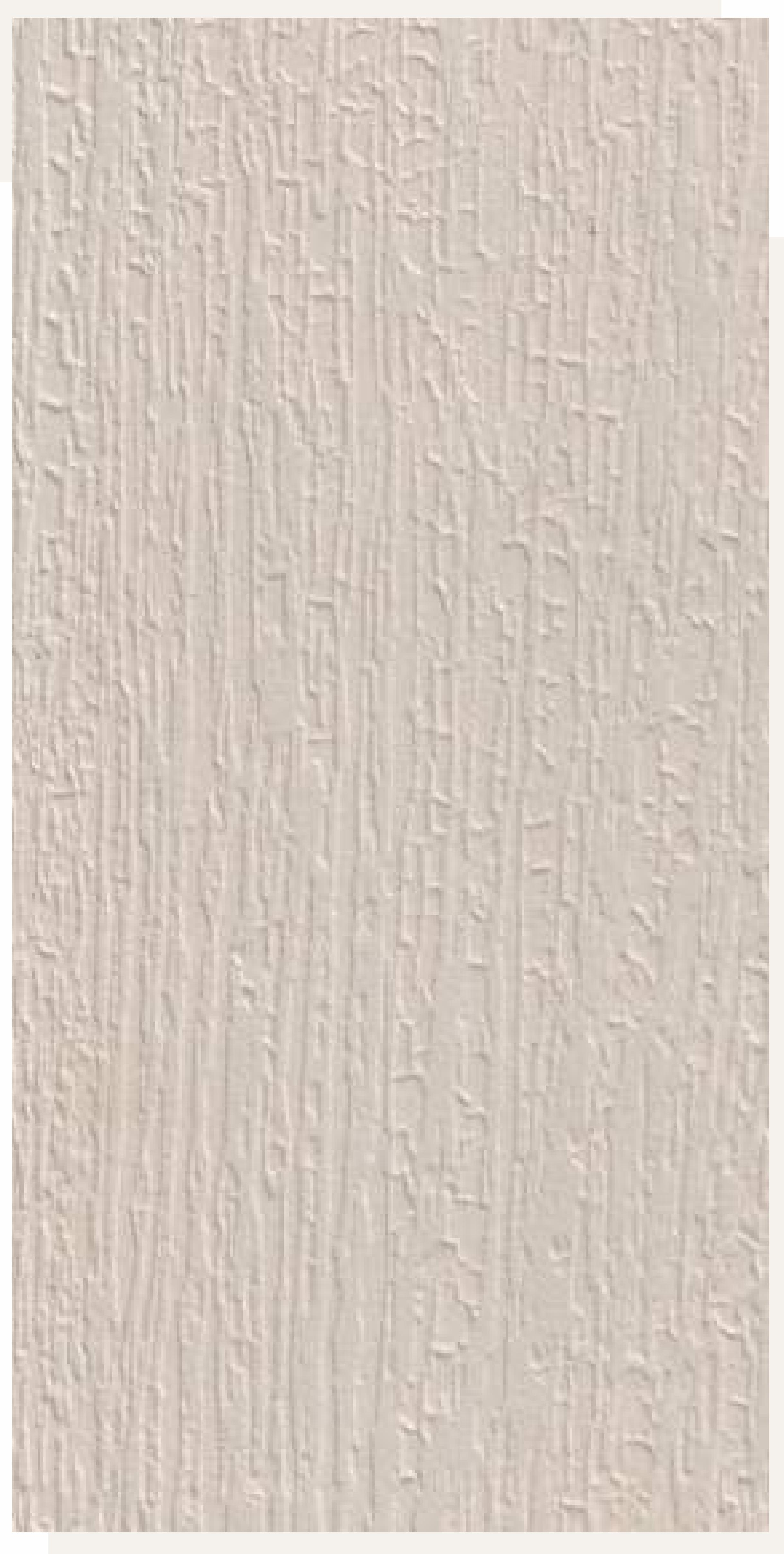 Beige textured laminate with vertical fluted pattern and matte finish.