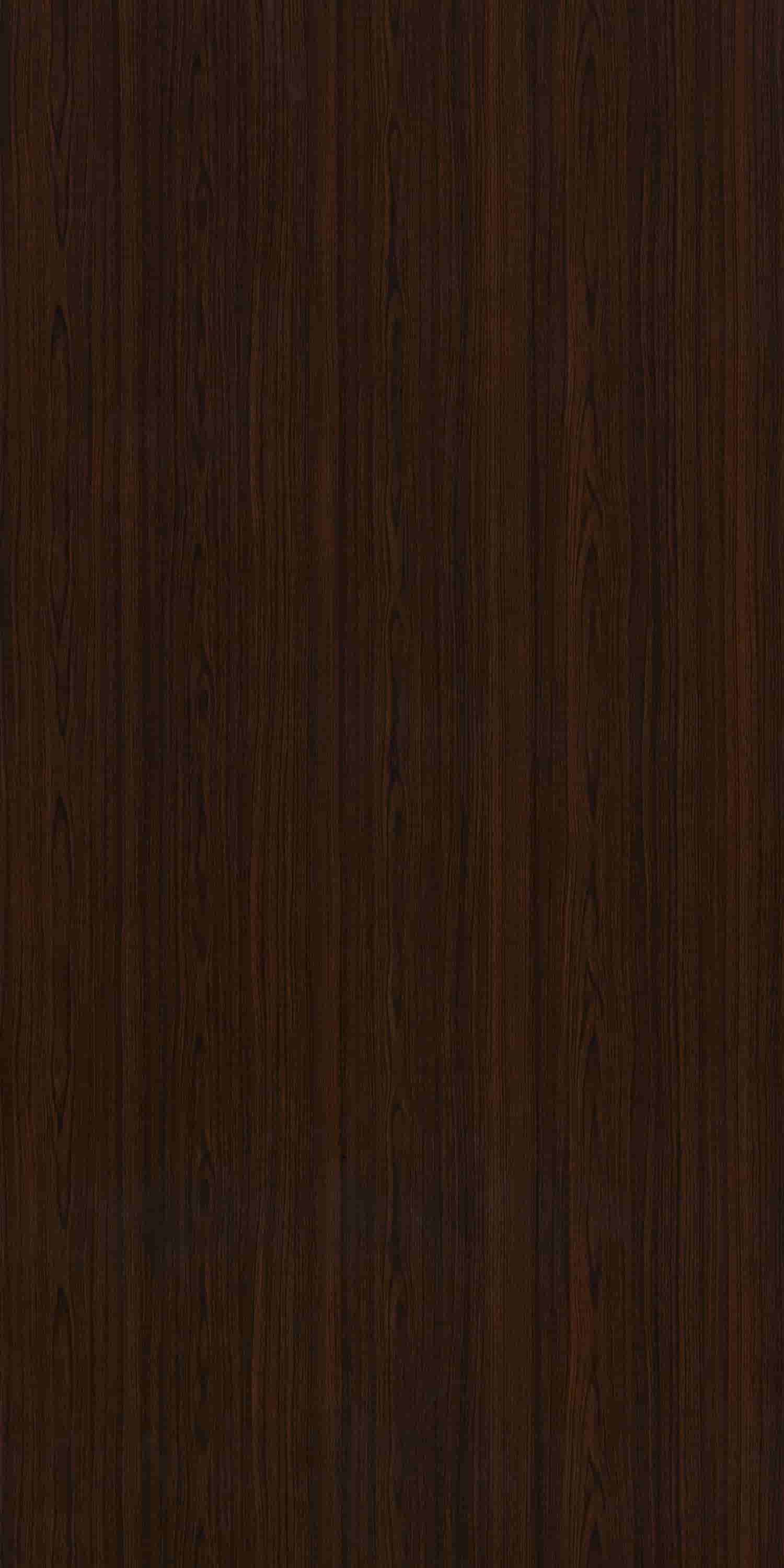 Brown wood laminate with suede finish and wood grain texture, vertical pattern, dark brown color variation.