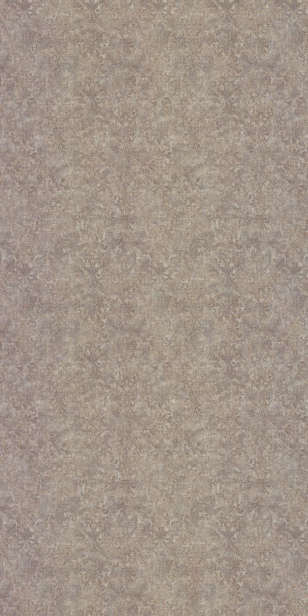 Beige suede finish decorative laminate with subtle floral pattern and textured surface