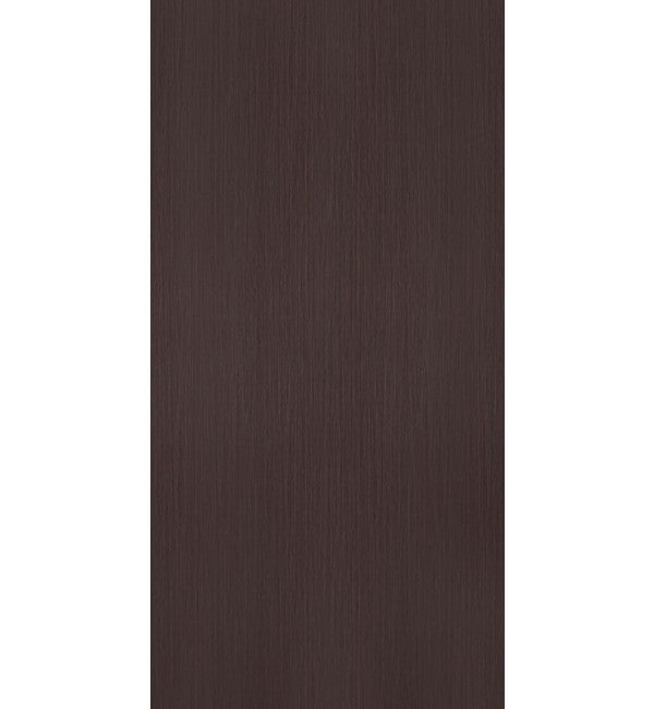 Brown suede finish decorative fluted laminate with vertical ridges and textured surface.