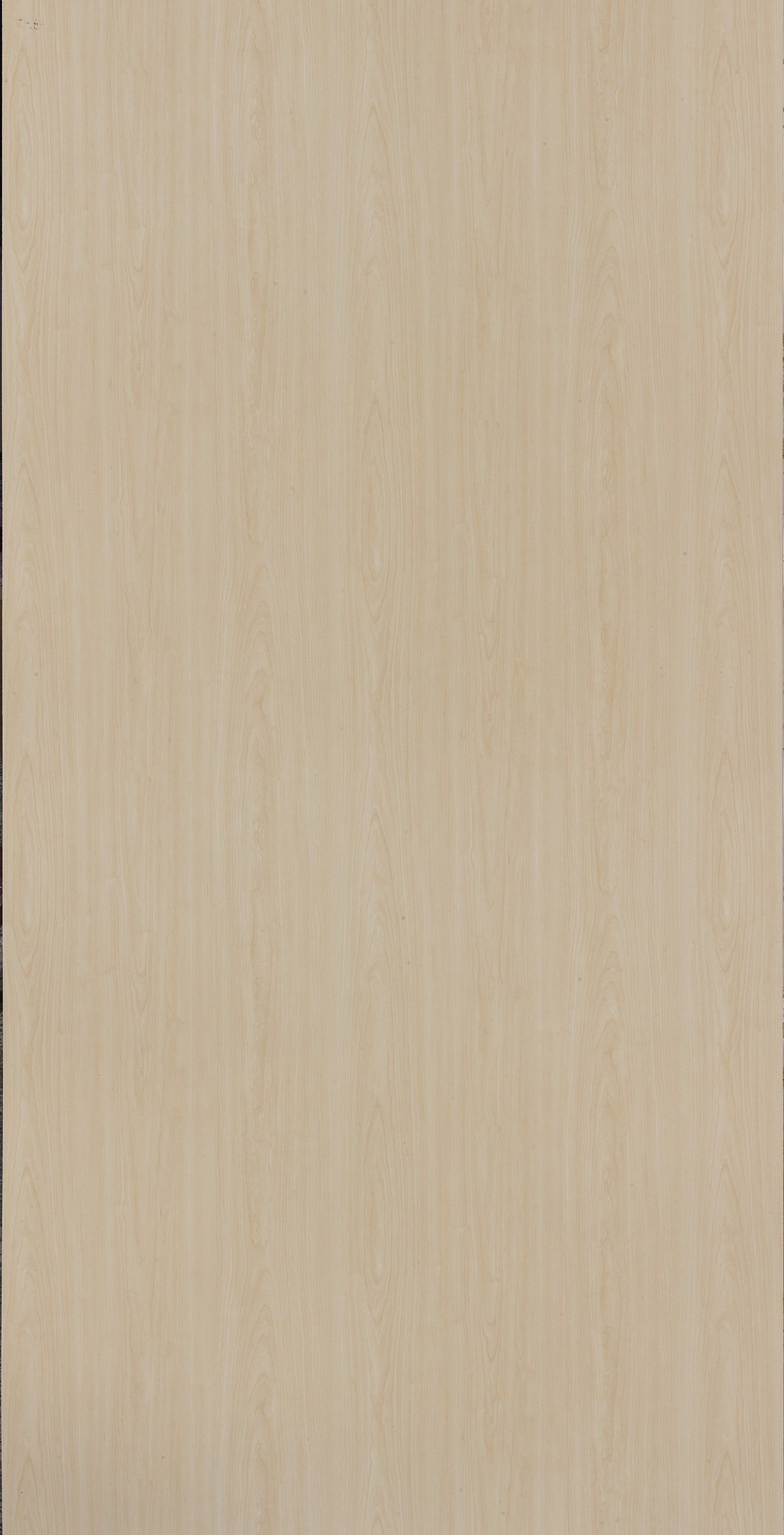 Beige wood grain laminate with suede finish and vertical wood pattern texture