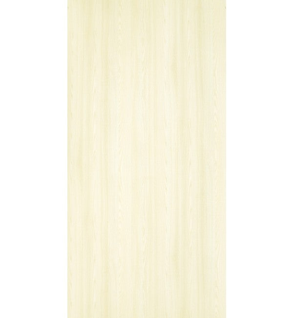 White wood grain decorative laminate with suede finish and vertical wood pattern texture