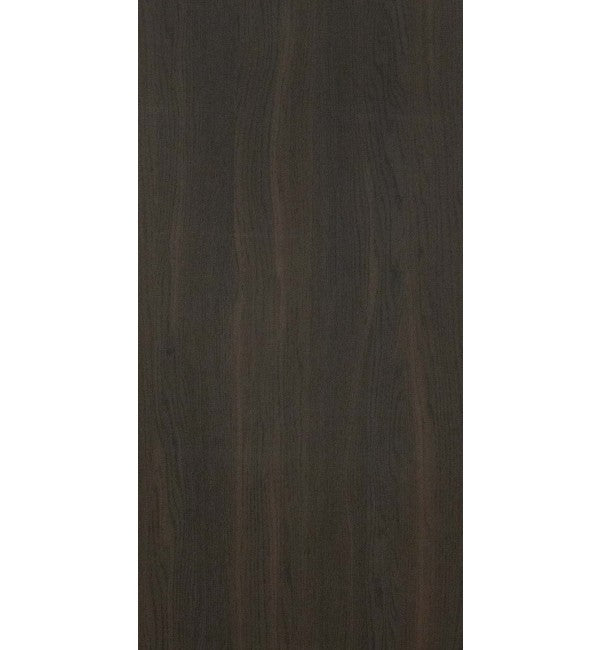 Brown wood grain laminate with suede finish and dark brown texture, showcasing decorative wood pattern and grain details.