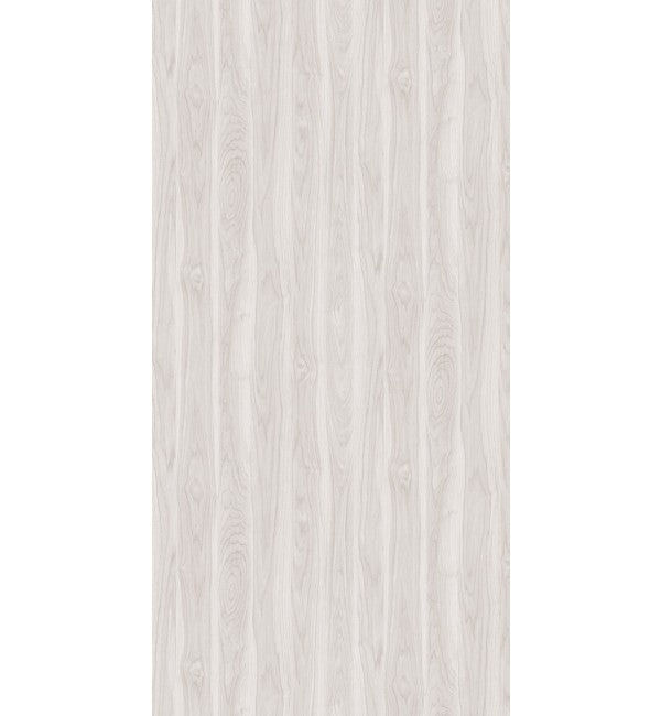 White wood grain decorative laminate with Veracious Bark finish and subtle texture, showing vertical wood pattern and light