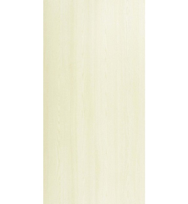 Ivory wood grain decorative laminate with subtle texture and standard finish