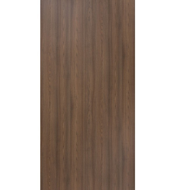 Brown wood grain decorative laminate with vertical wood pattern and standard finish