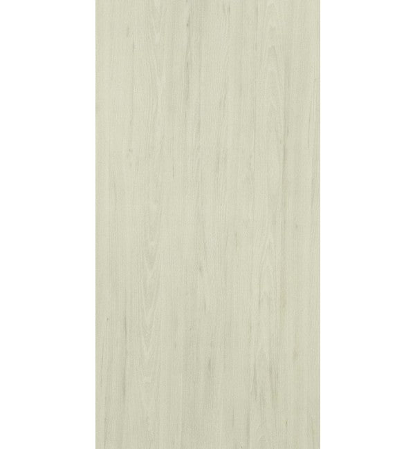 White wood grain decorative laminate with subtle texture and Santhia finish, displaying a light elm pattern and smooth