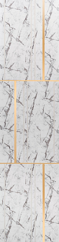 Allure5 5551 Marble & Stone Wall Panel 8*0.78 ft Texture 4.0 mm - 5551