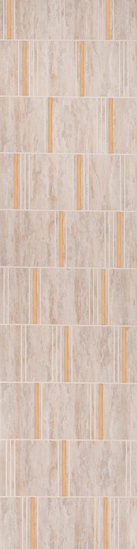 Allure5 5554 Designer louvers Wall Panel 8*0.78 ft Texture 4.0 mm - 5554