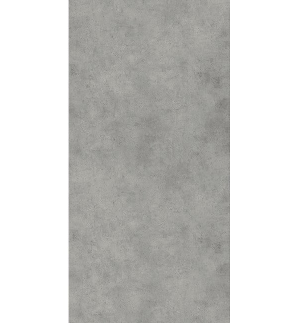 Grey plain laminate with textured finish and subtle mottled pattern, displaying a smooth surface with slight sheen.
