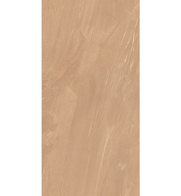 Beige suede finish decorative laminate with wood grain texture and subtle sheen, showcasing a natural wood pattern and