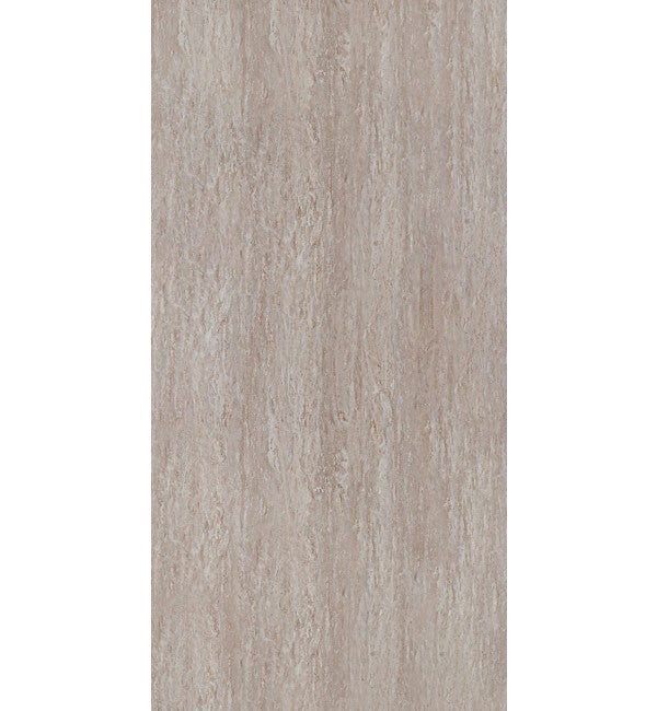 Beige suede finish decorative wood laminate with textured wood grain pattern and subtle sheen.