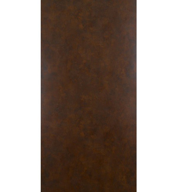 Brown stone finish decorative laminate with mottled texture and subtle sheen, showcasing a copper taint pattern and earthy
