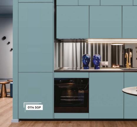 Morning Ice Plain Laminate 8x4 ft High Gloss 1 mm - 0114 SGP