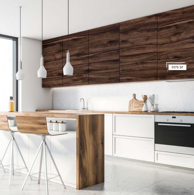 Gold Walnut Wood Laminate 8x4 ft Suede 1 mm - 0175 SF