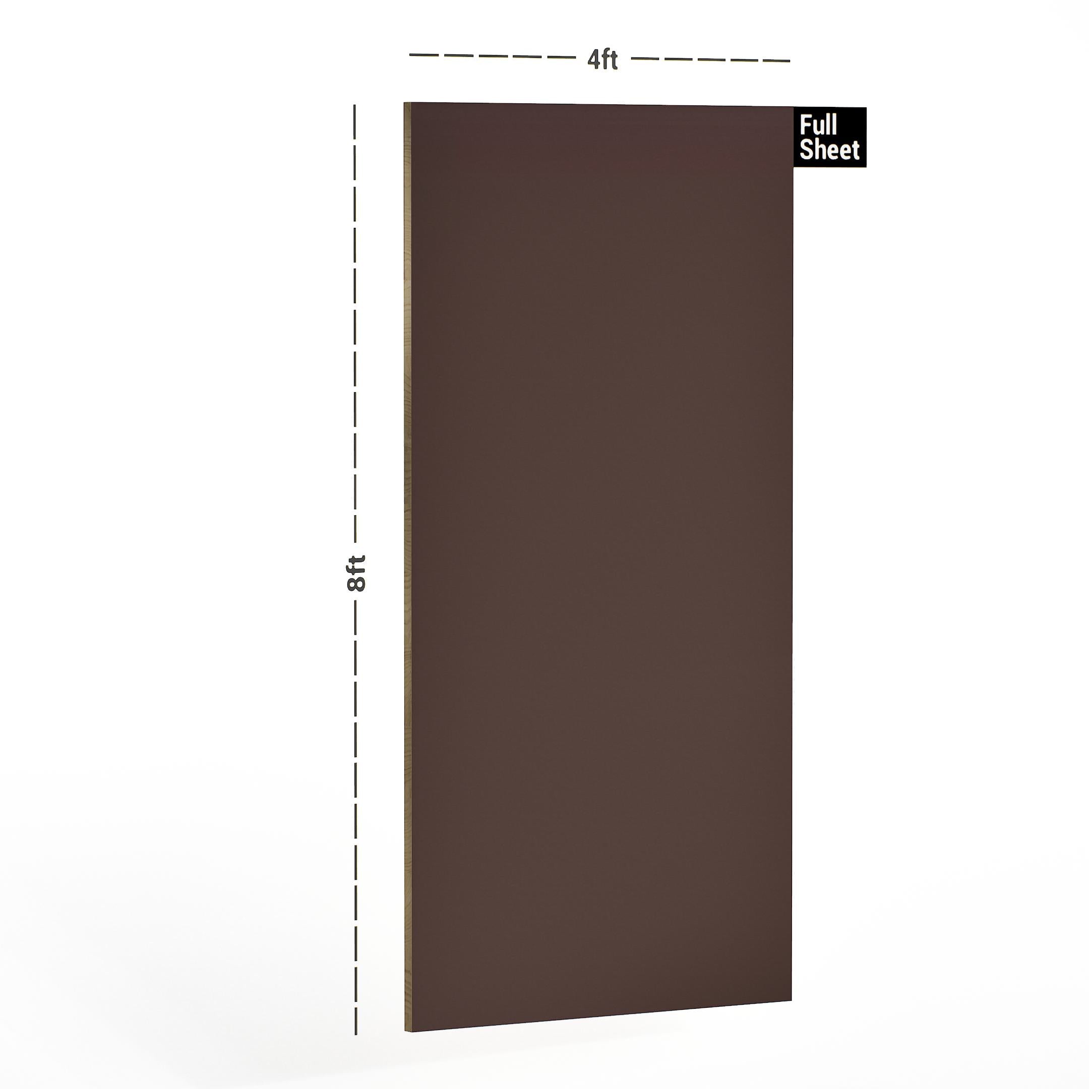 Virgo 1002 HG 8x4 ft High Gloss plain colors laminates Brown 1002_HG