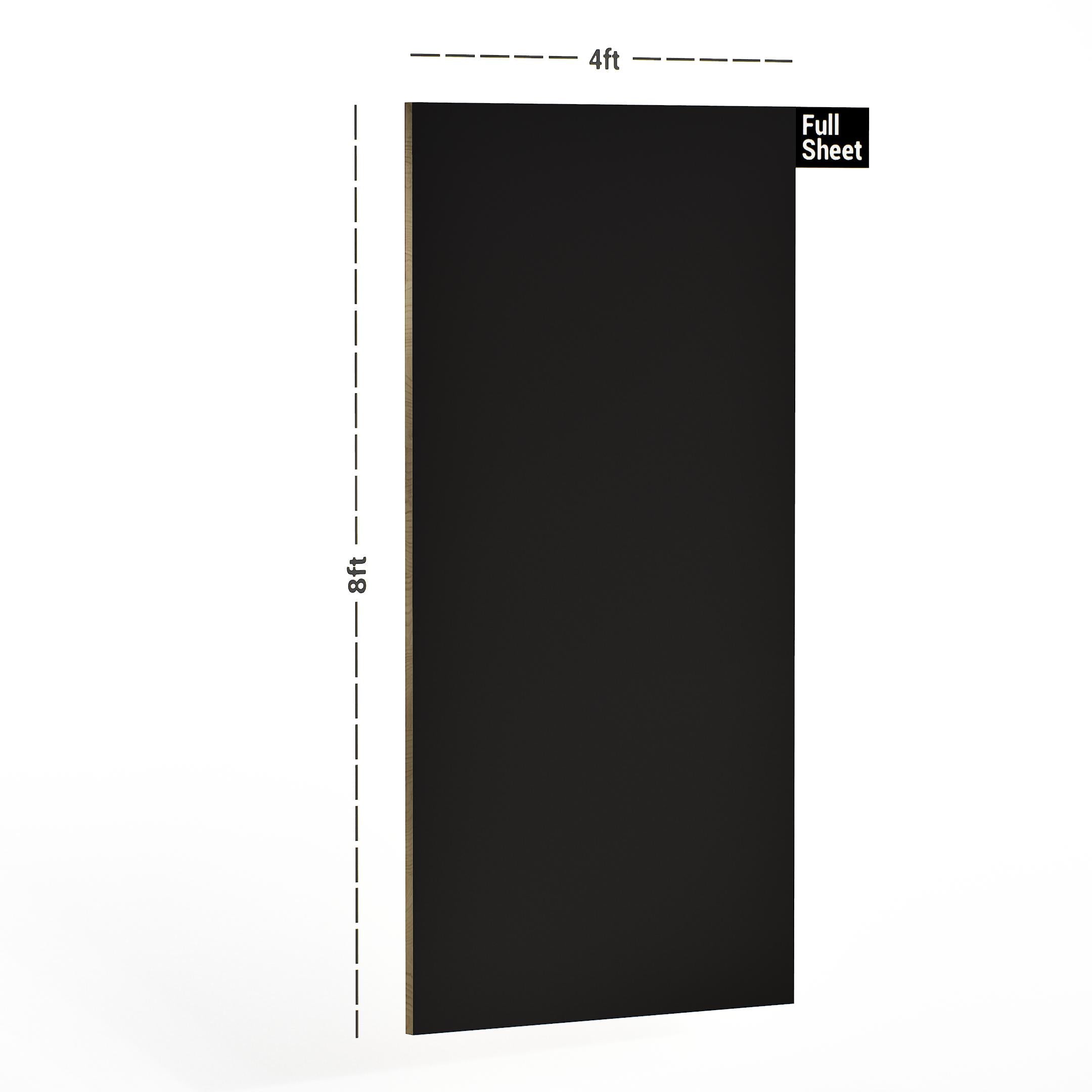 Virgo 1006 HG 8x4 ft High Gloss plain colors laminates Black 1006_HG