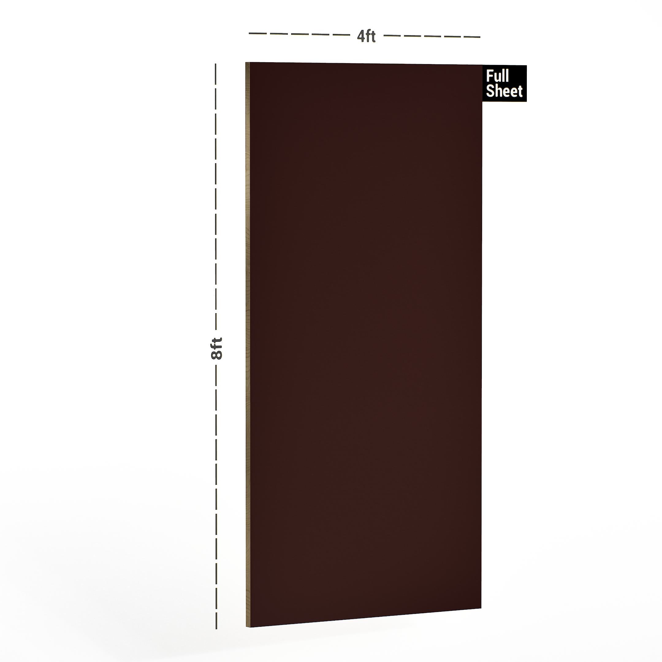 Oliviya 800 Solid Colours Cherry Plain Laminate 8x4 ft Texture 0.8 mm - 1019 SF
