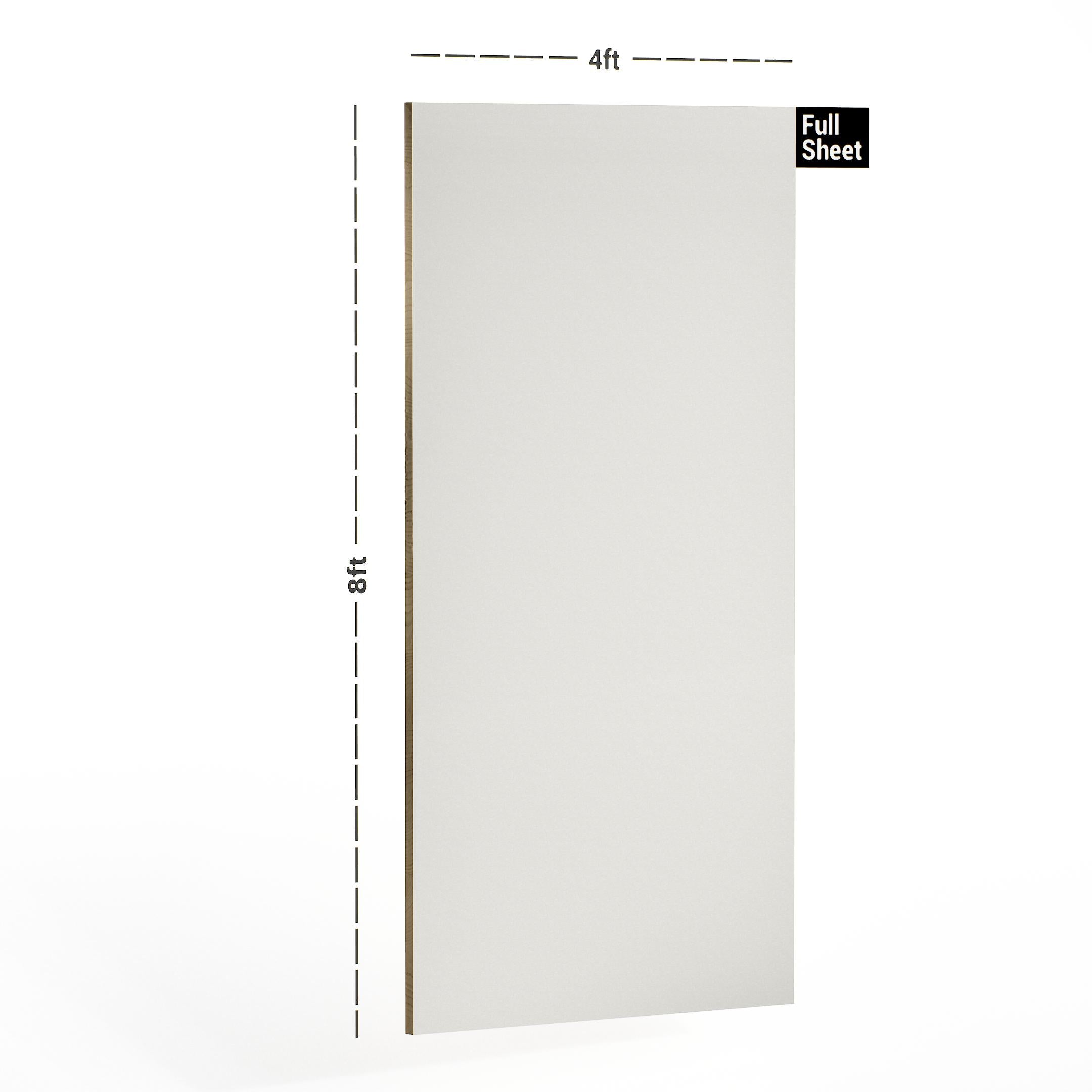 Titana Weiss Plain Laminate 8x4 ft High Gloss 1 mm - 102 CORE