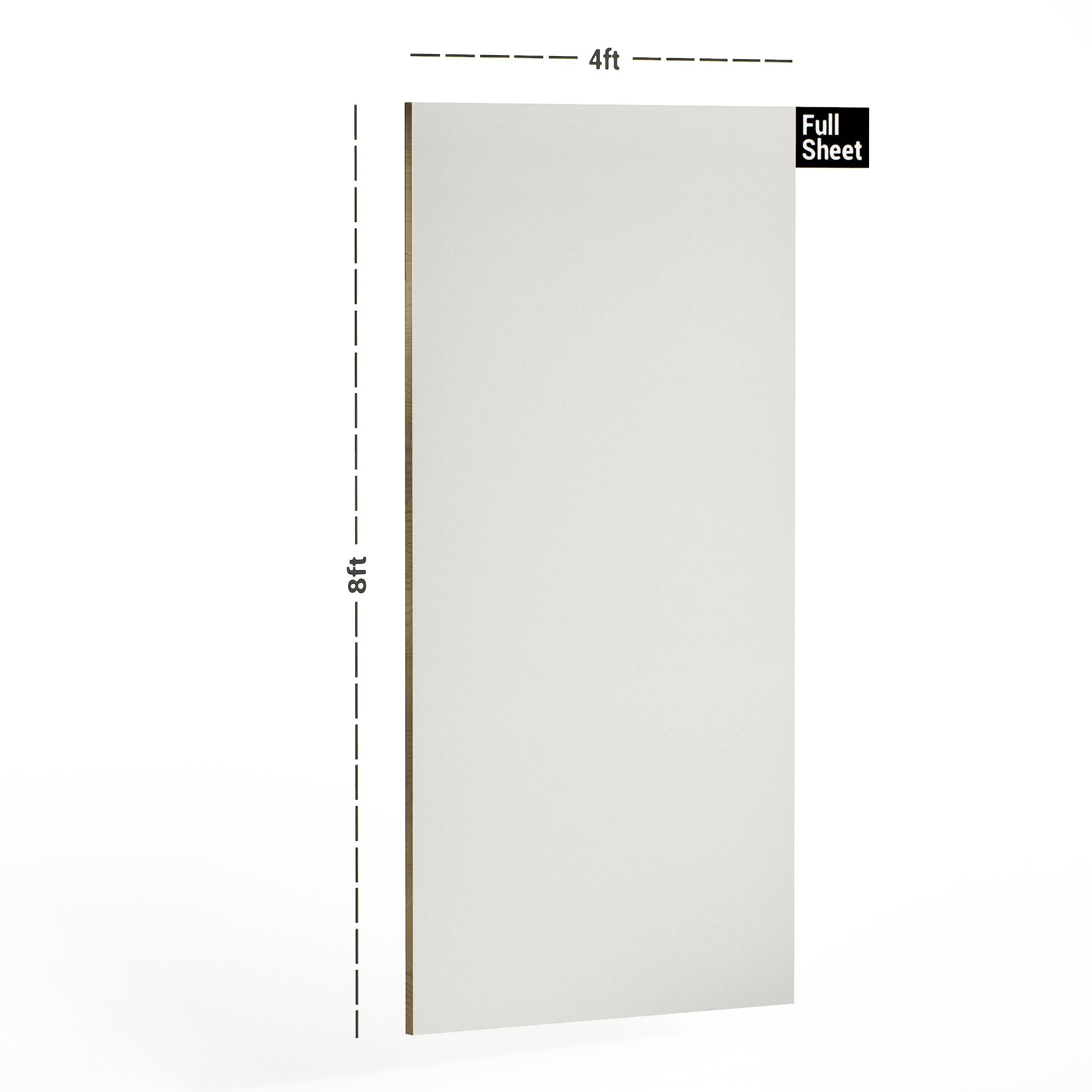 Titana Weiss Plain Laminate 8x4 ft High Gloss 1 mm - 102 HG