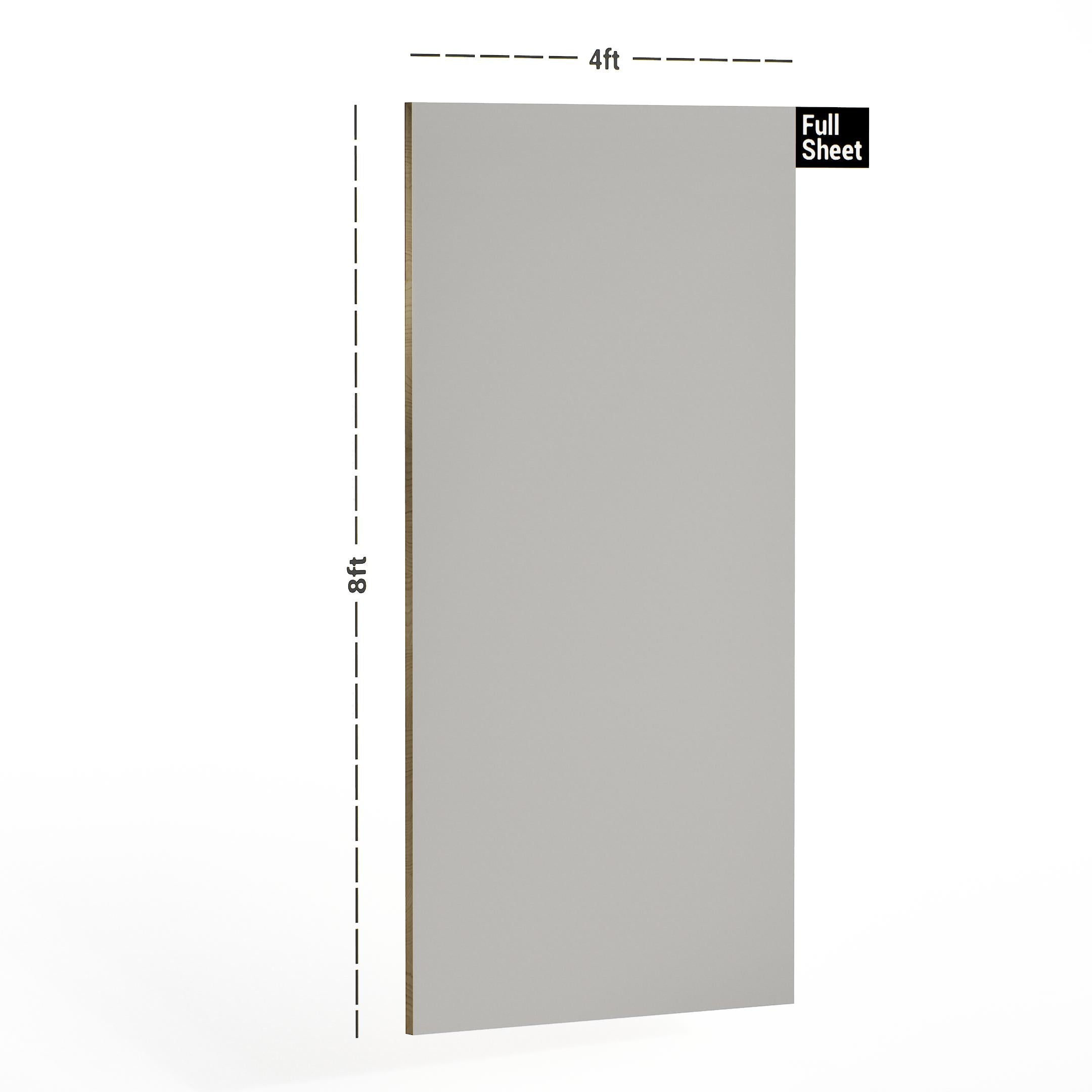 Storm Grey Plain Laminate 8x4 ft High Gloss 1 mm - 1030 UHG