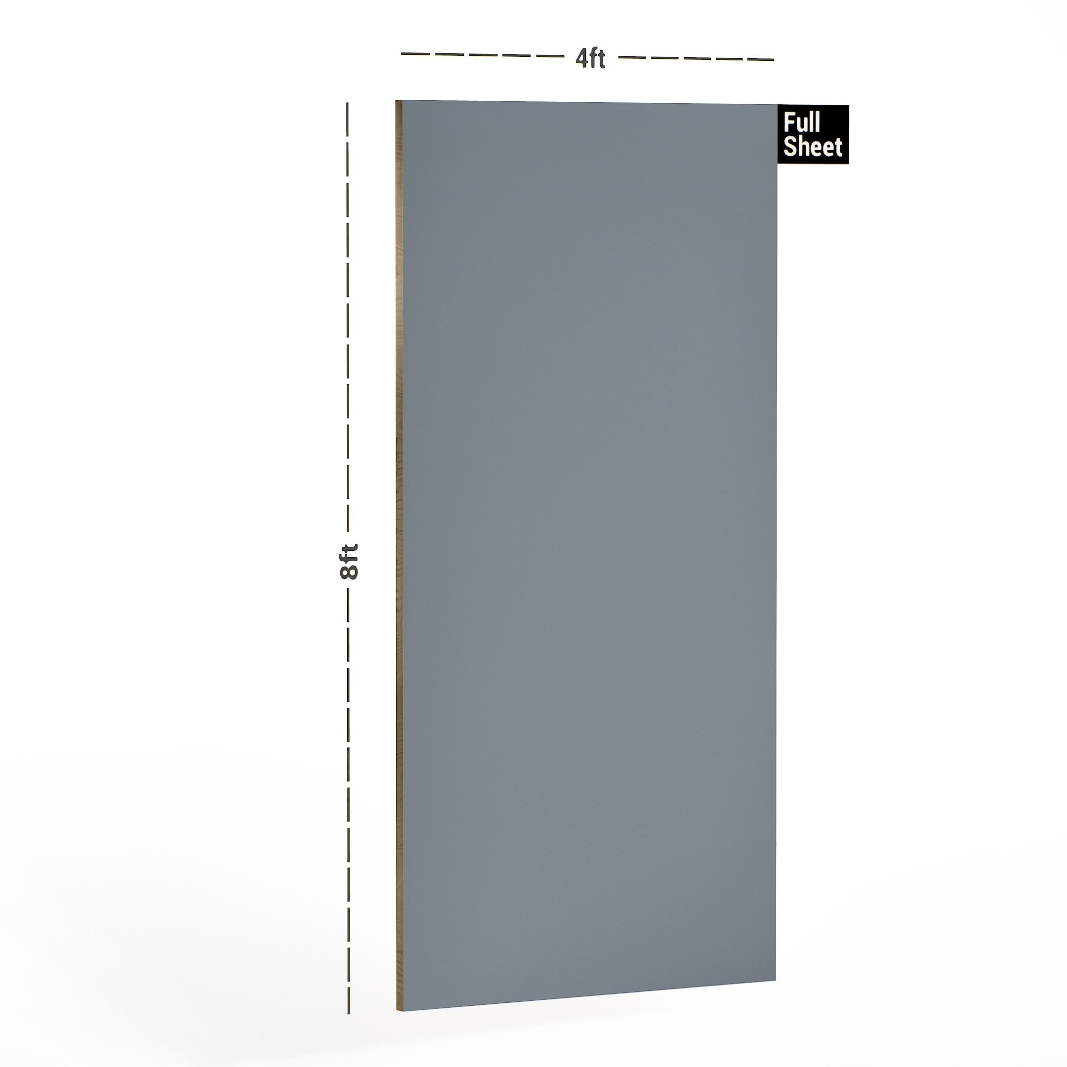 Charcoal Grey Plain Laminate 8x4 ft 1 mm - 1035 PU