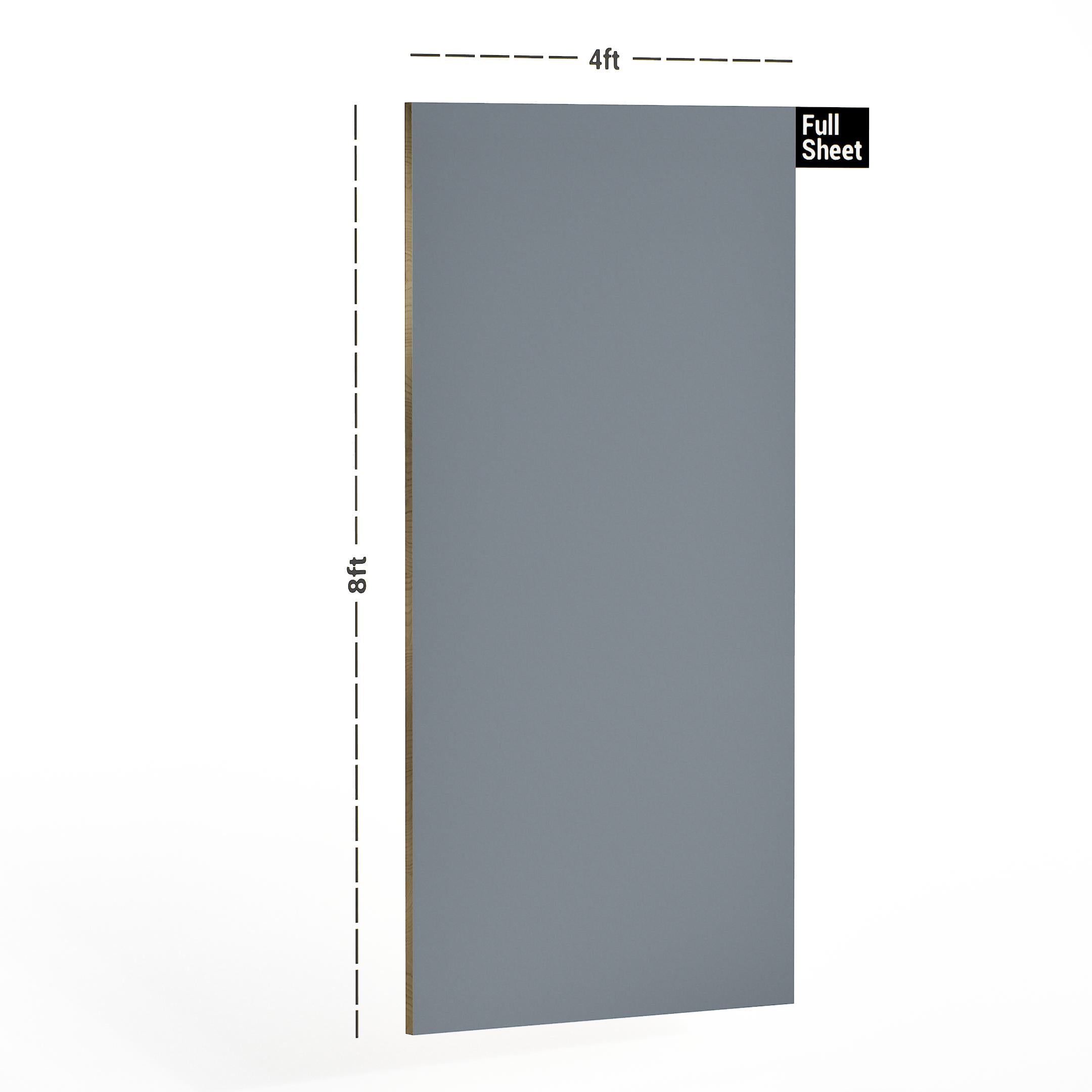 Charcoal Grey Plain Laminate 8x4 ft High Gloss 1 mm - 1035 UHG