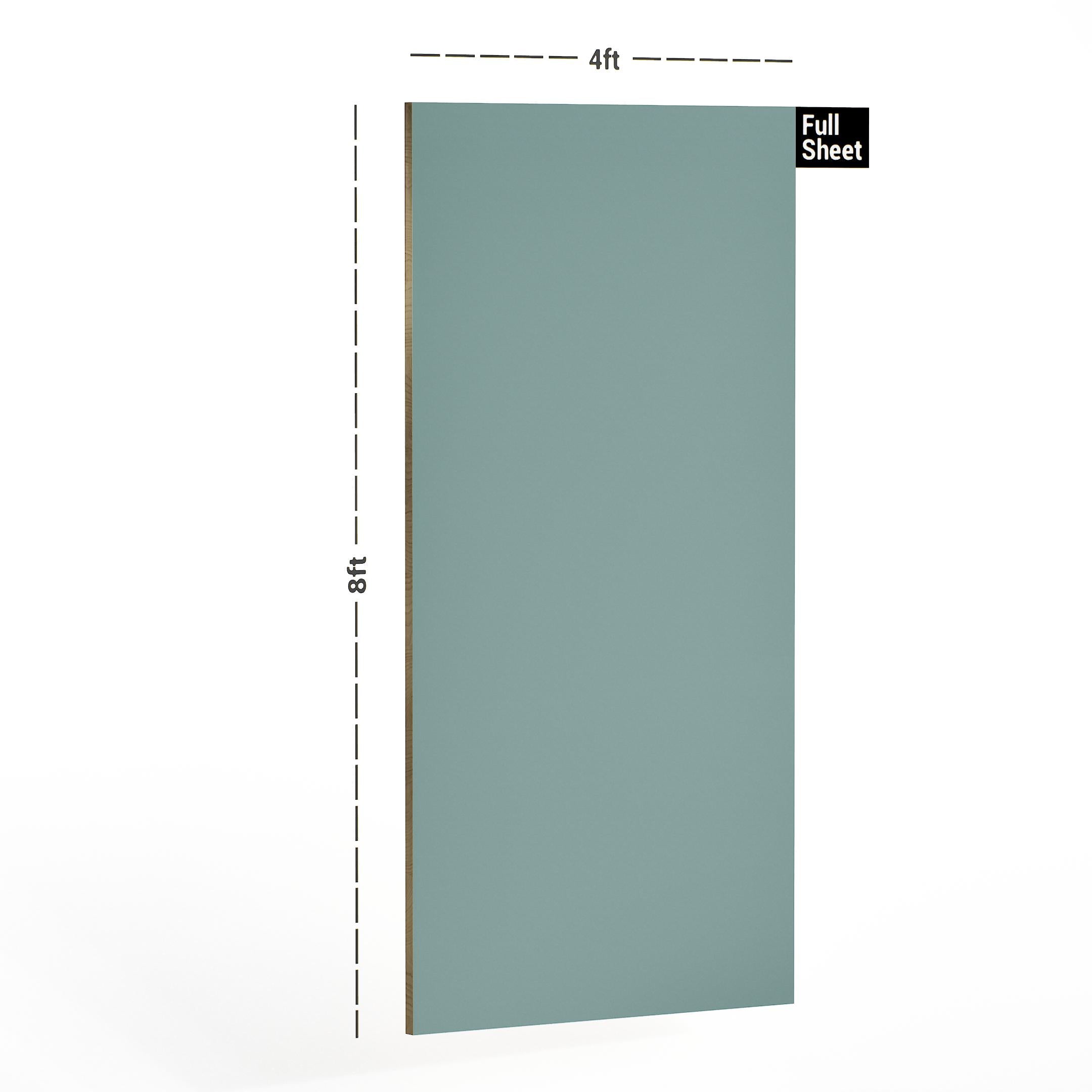 Teal Blue Plain Laminate 8x4 ft Super Matte 1 mm - 1036 SMT