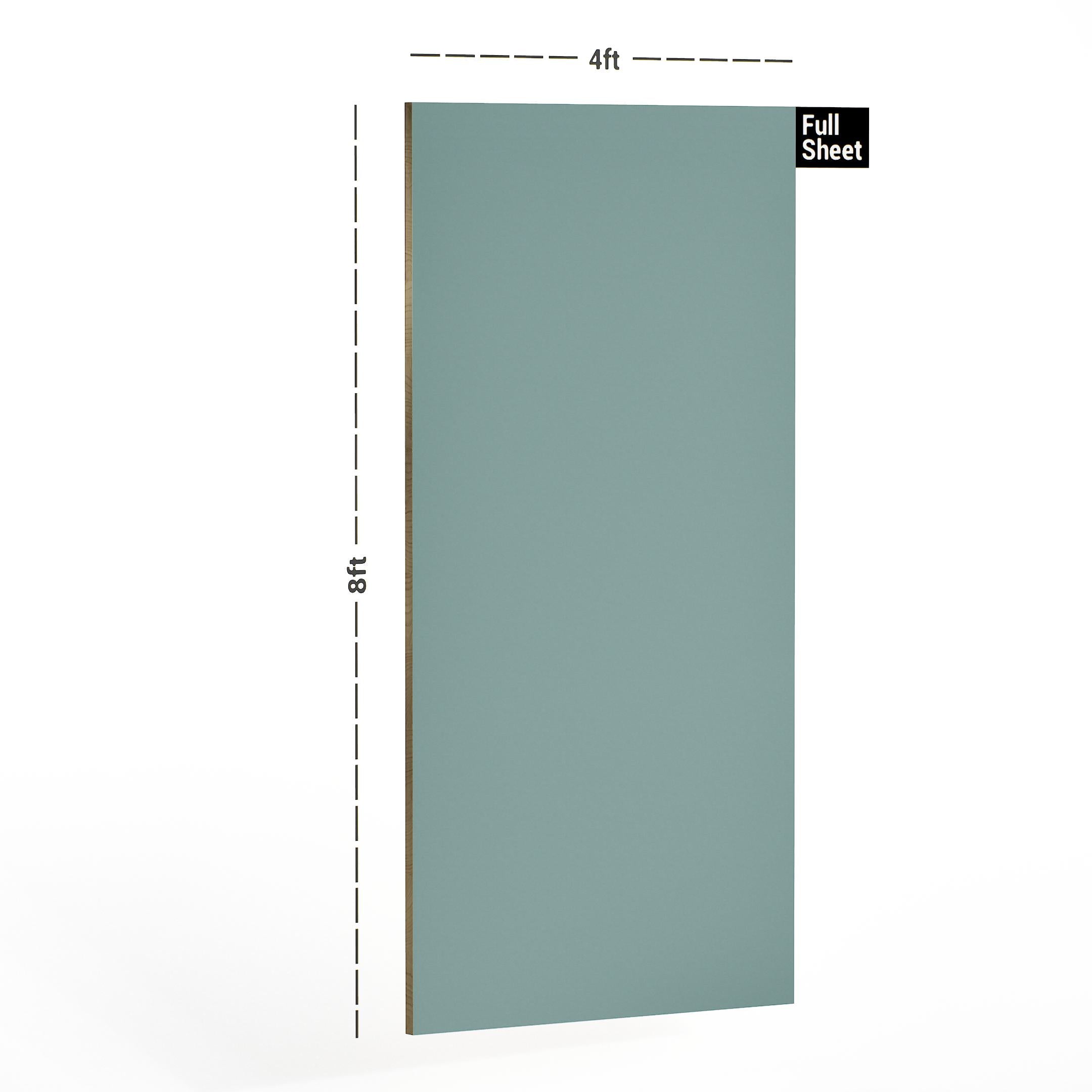 Teal Blue Plain Laminate 8x4 ft High Gloss 1 mm - 1036 UHG
