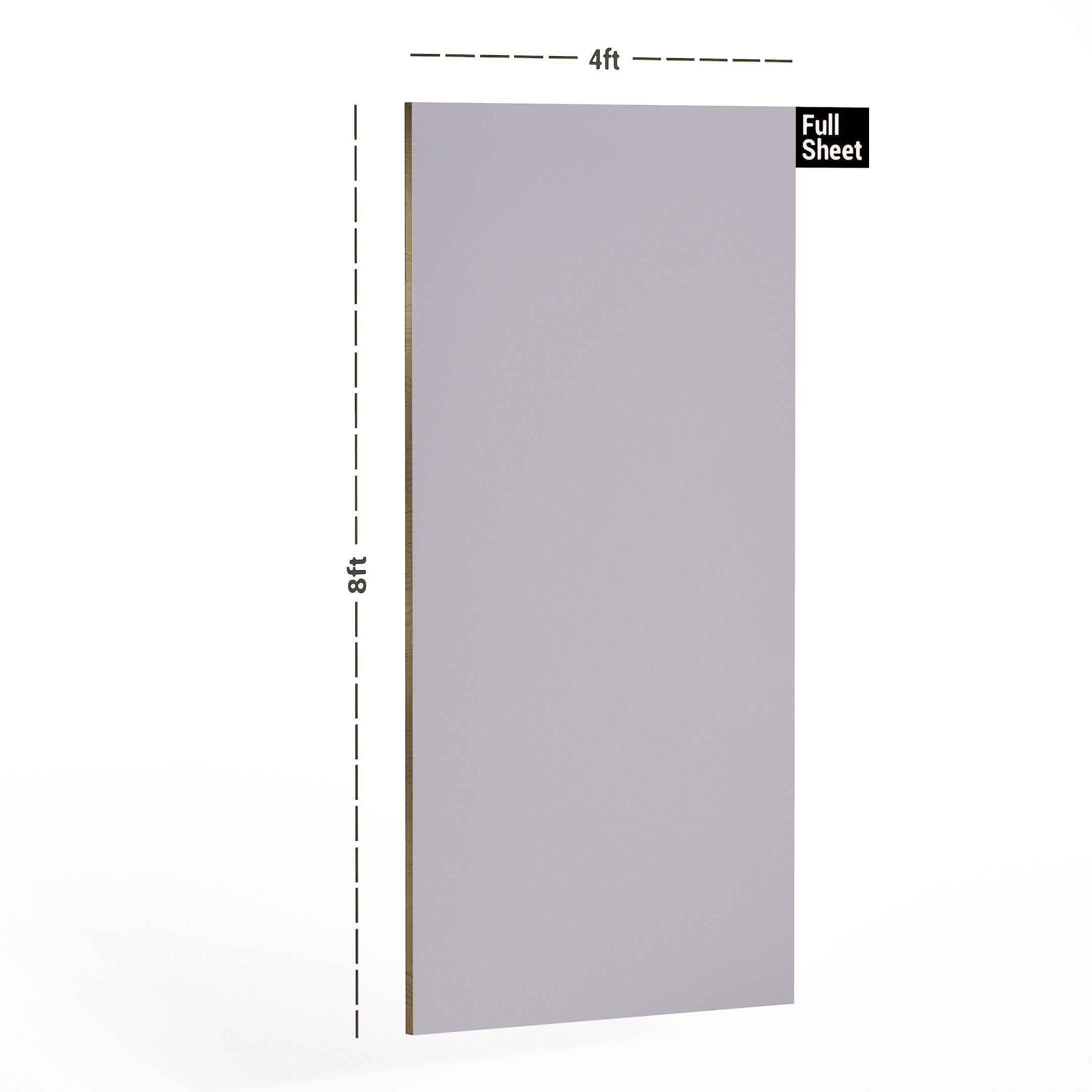 Little Violet Plain Laminate 8x4 ft High Gloss 1 mm - 1039 UHG