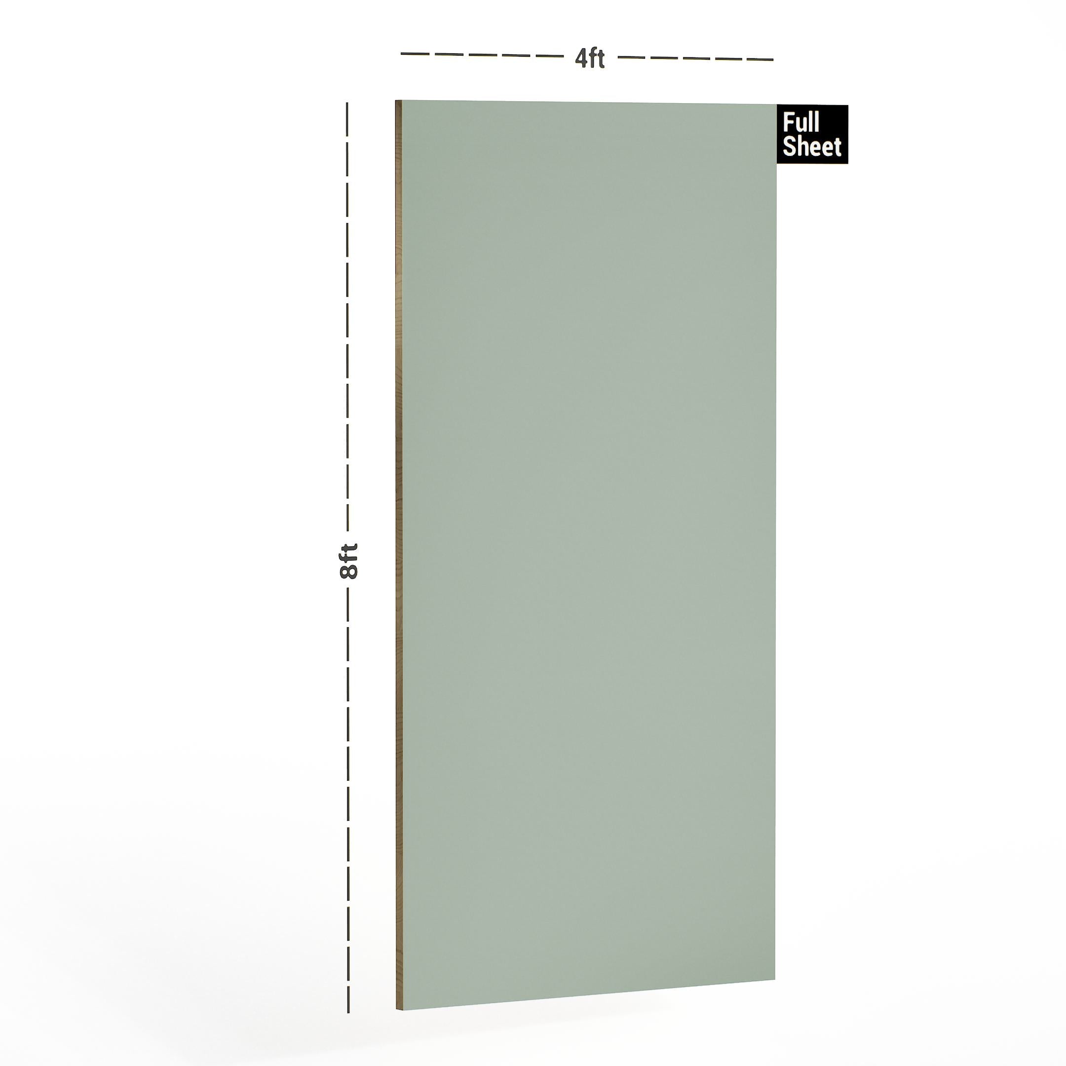 Sage Green Plain Laminate 8x4 ft High Gloss 1 mm - 1040 UHG