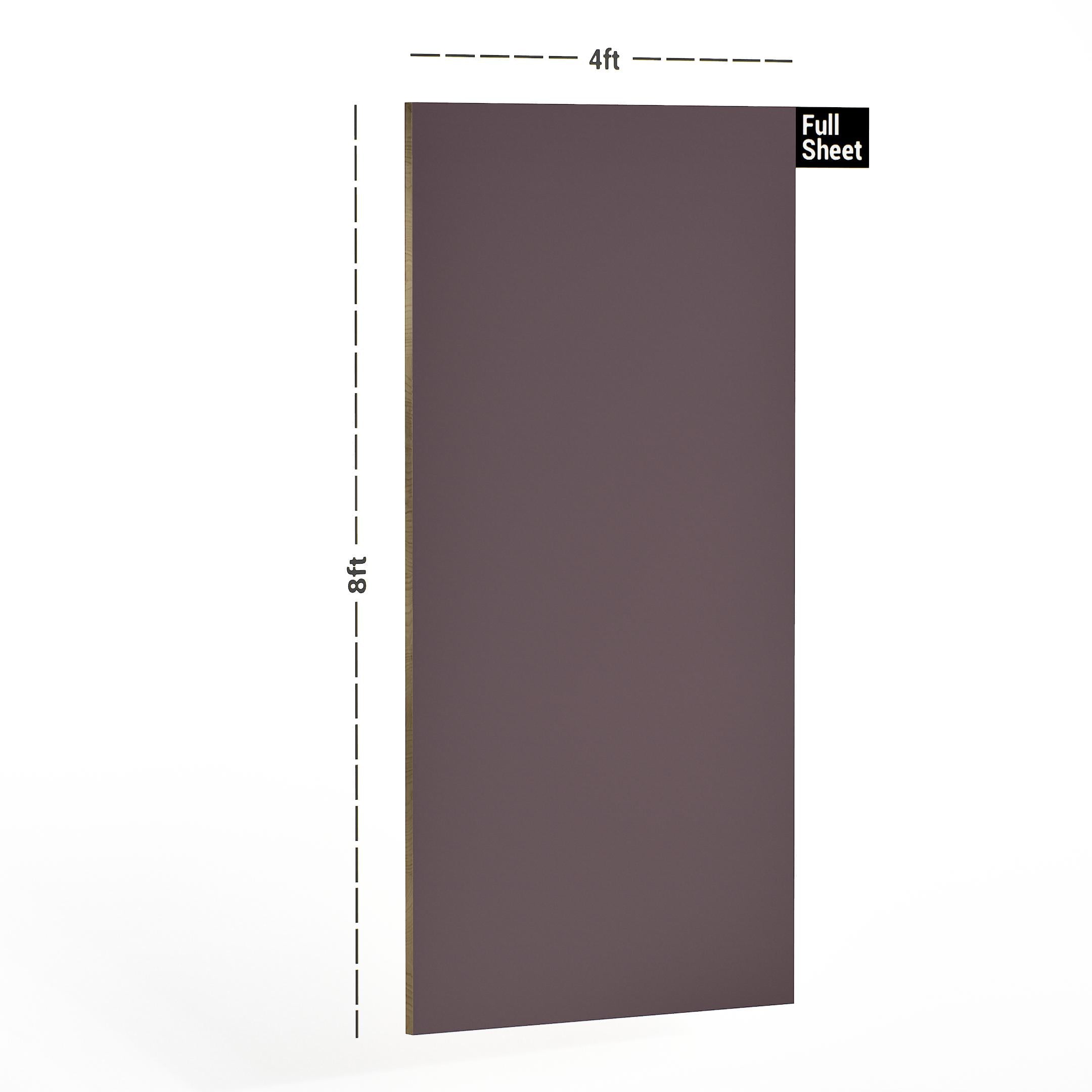 Plum Plain Laminate 8x4 ft 1 mm - 1057 PU