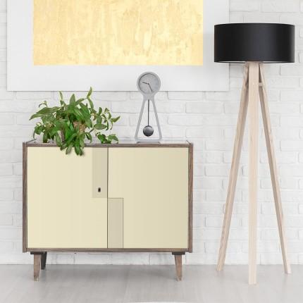 Ivory Plain Laminate 8x4 ft Suede 1 mm - 106 SF