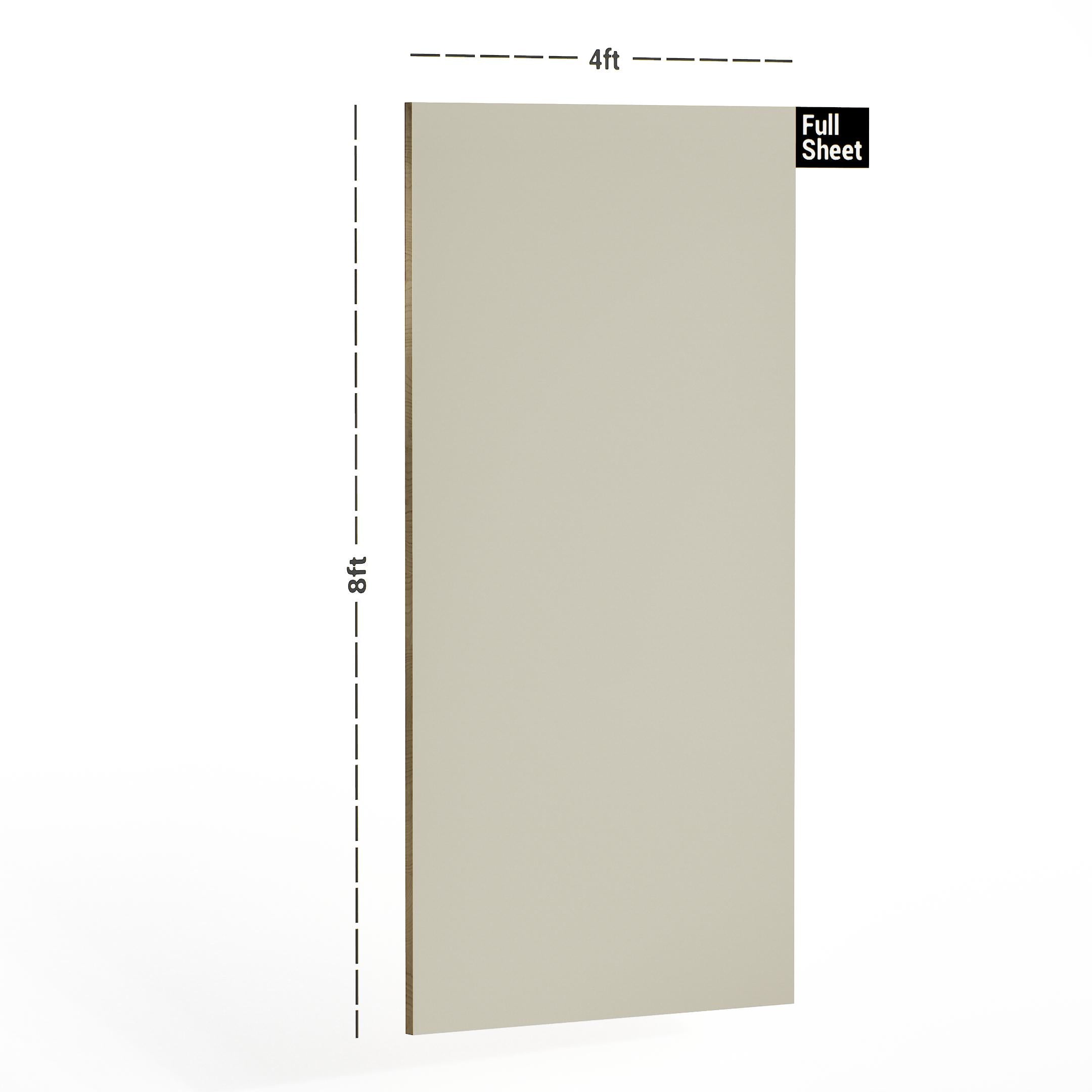 Beige Plain Laminate 8x4 ft High Gloss 1 mm - 108 SMR