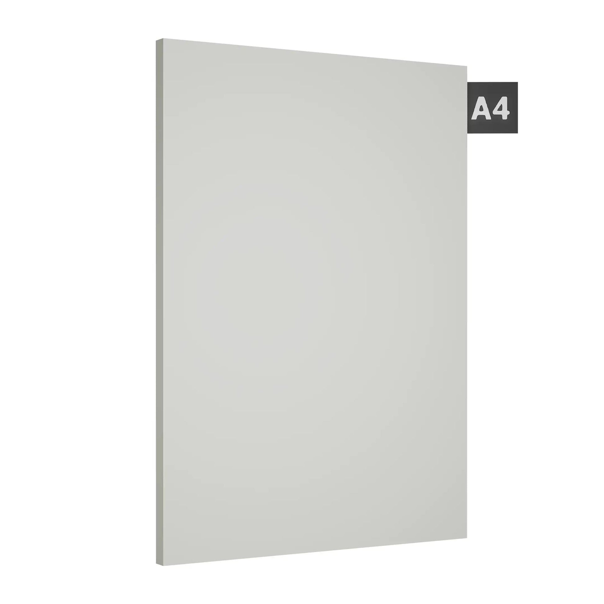 Off white plain laminate sheet with textured finish and visible edge, displaying a solid color appearance.