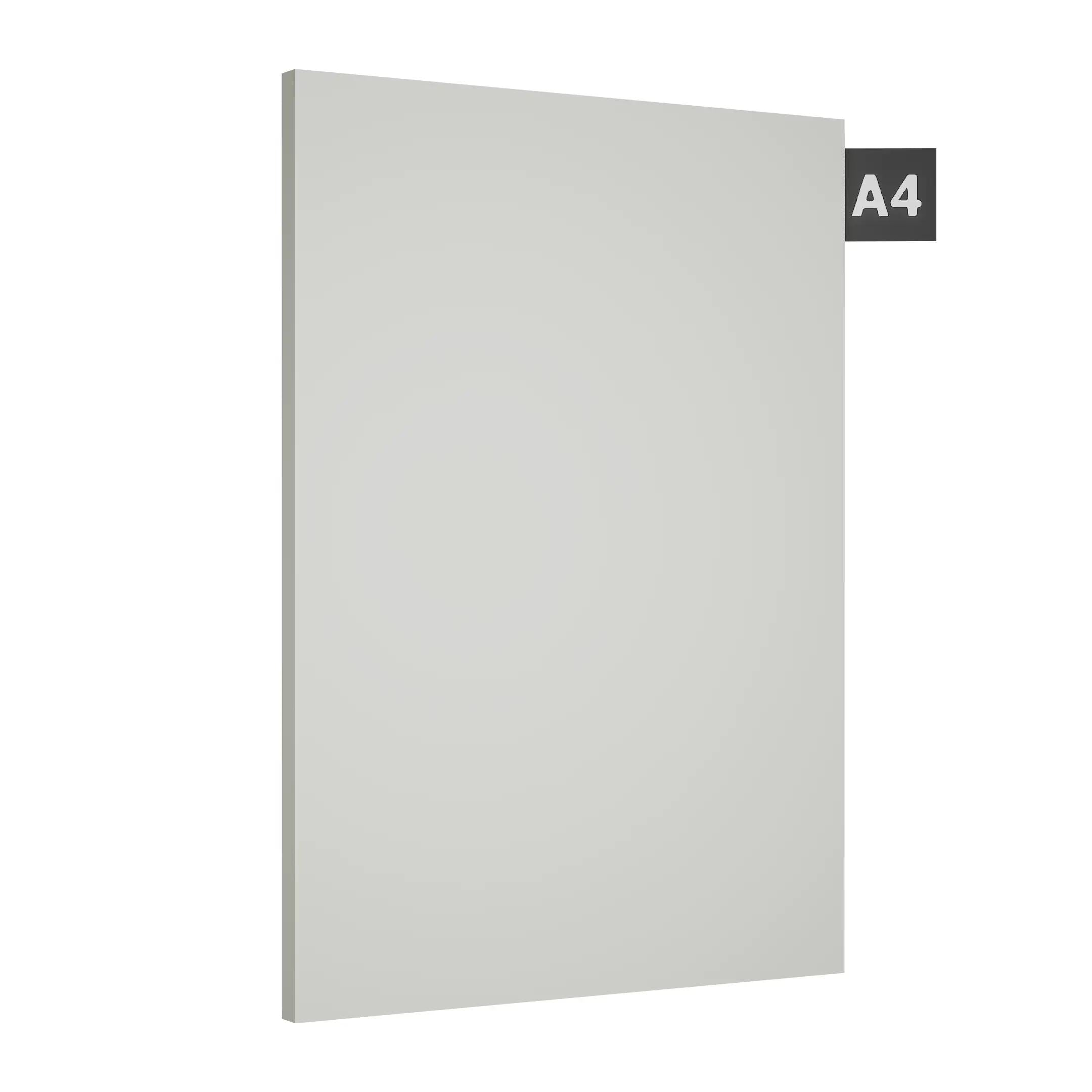Off white plain laminate sheet with textured finish and visible edge, displaying a solid color appearance.