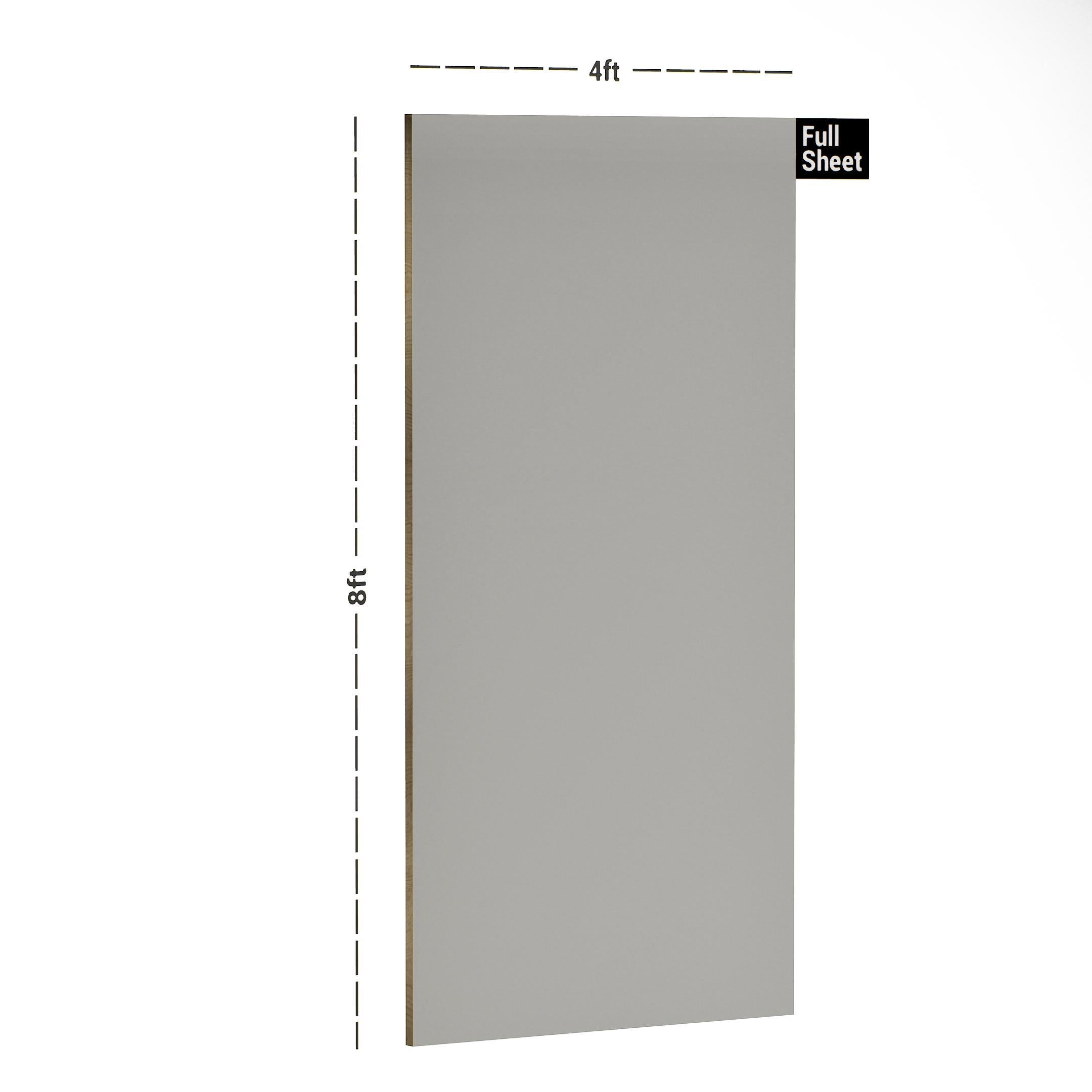Shark Grey Plain Laminate 8x4 ft High Gloss 1 mm - 11047 SHG