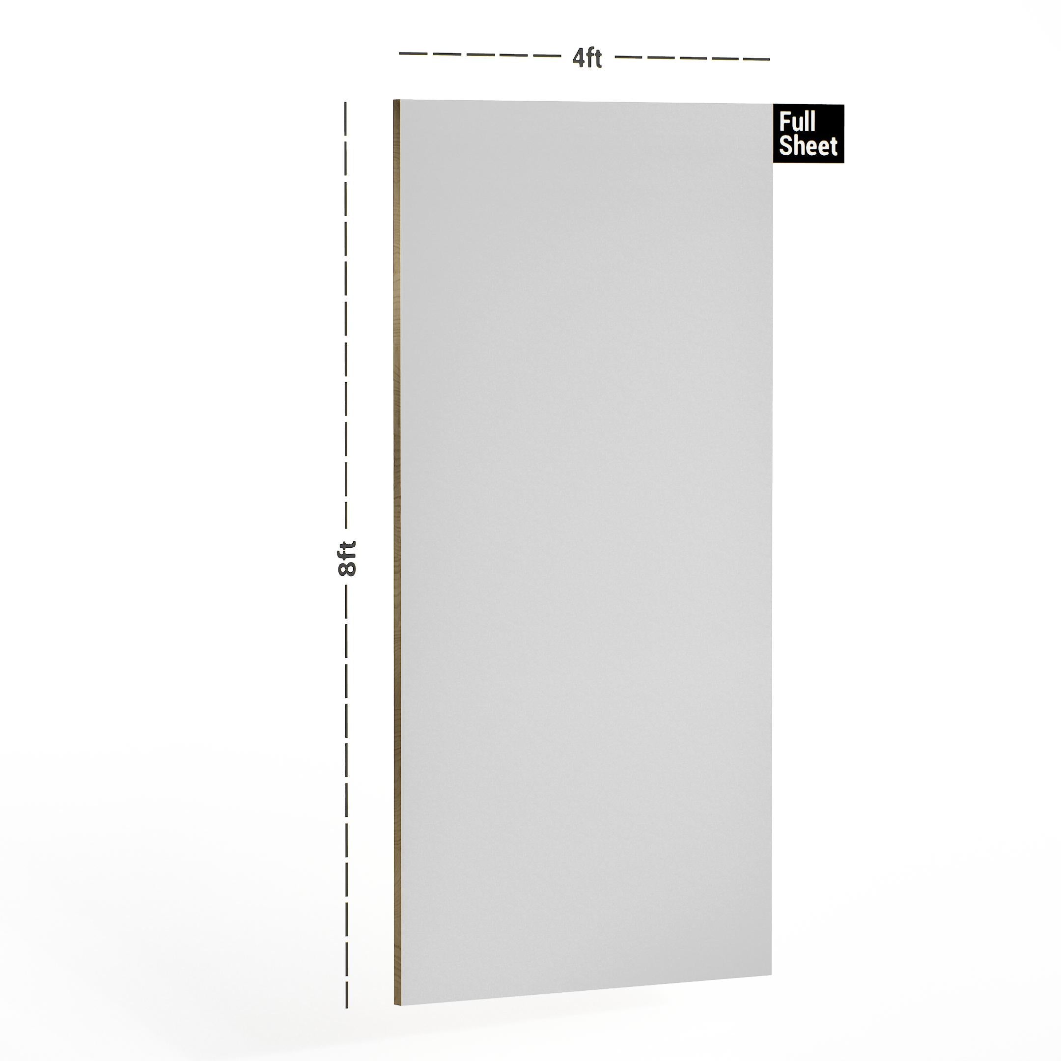 PRJ Light Grey Plain Laminate 8x4 ft Suede 1 mm - 1122 SD