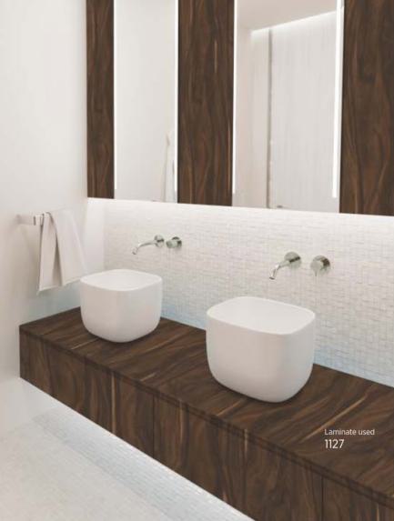 Zari Kota Sanstos Wood Laminate 8x4 ft Texture 1 mm - 1127 A