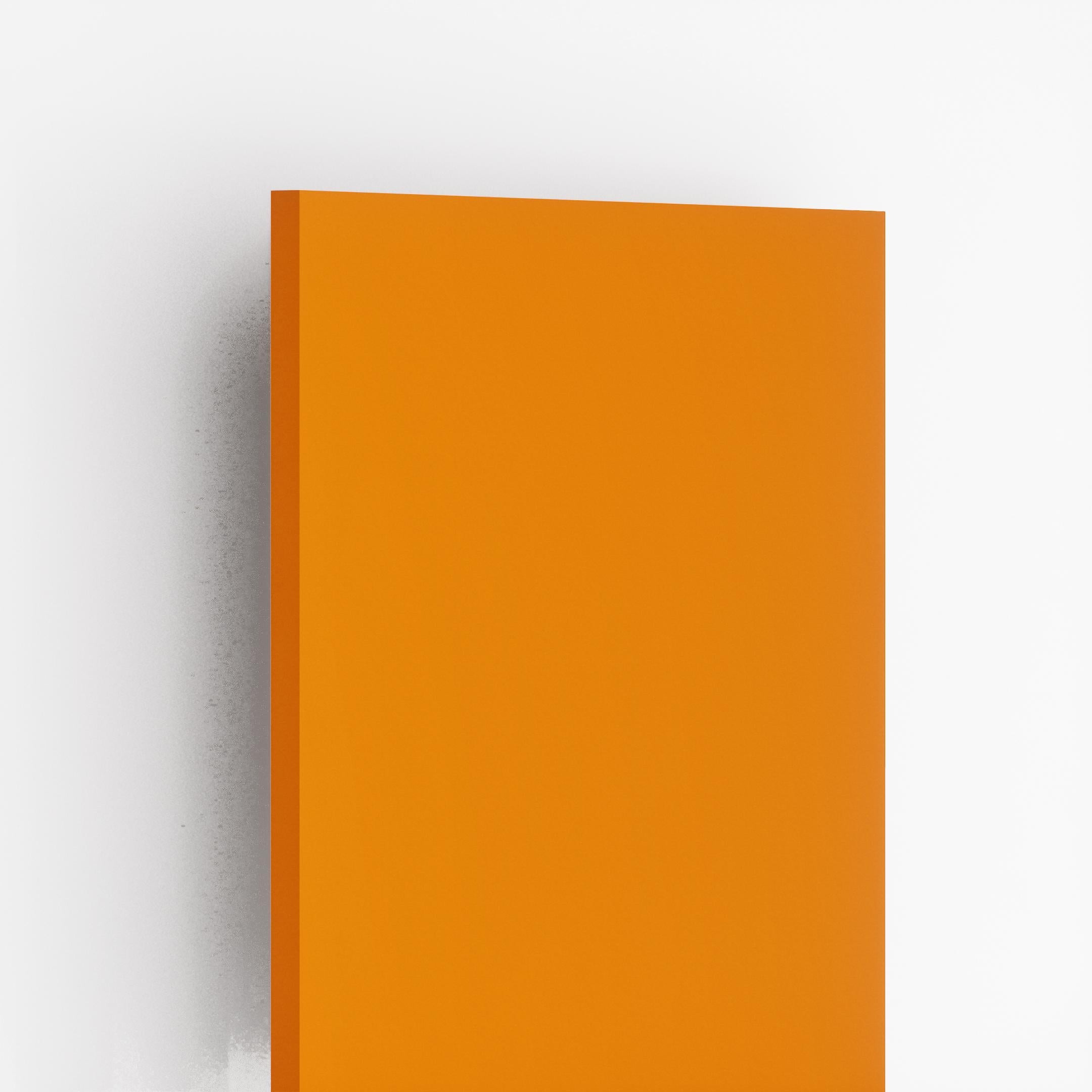 Solid Color Orange Plain Laminate 8x4 ft Suede 0.8 mm - 1137 SF