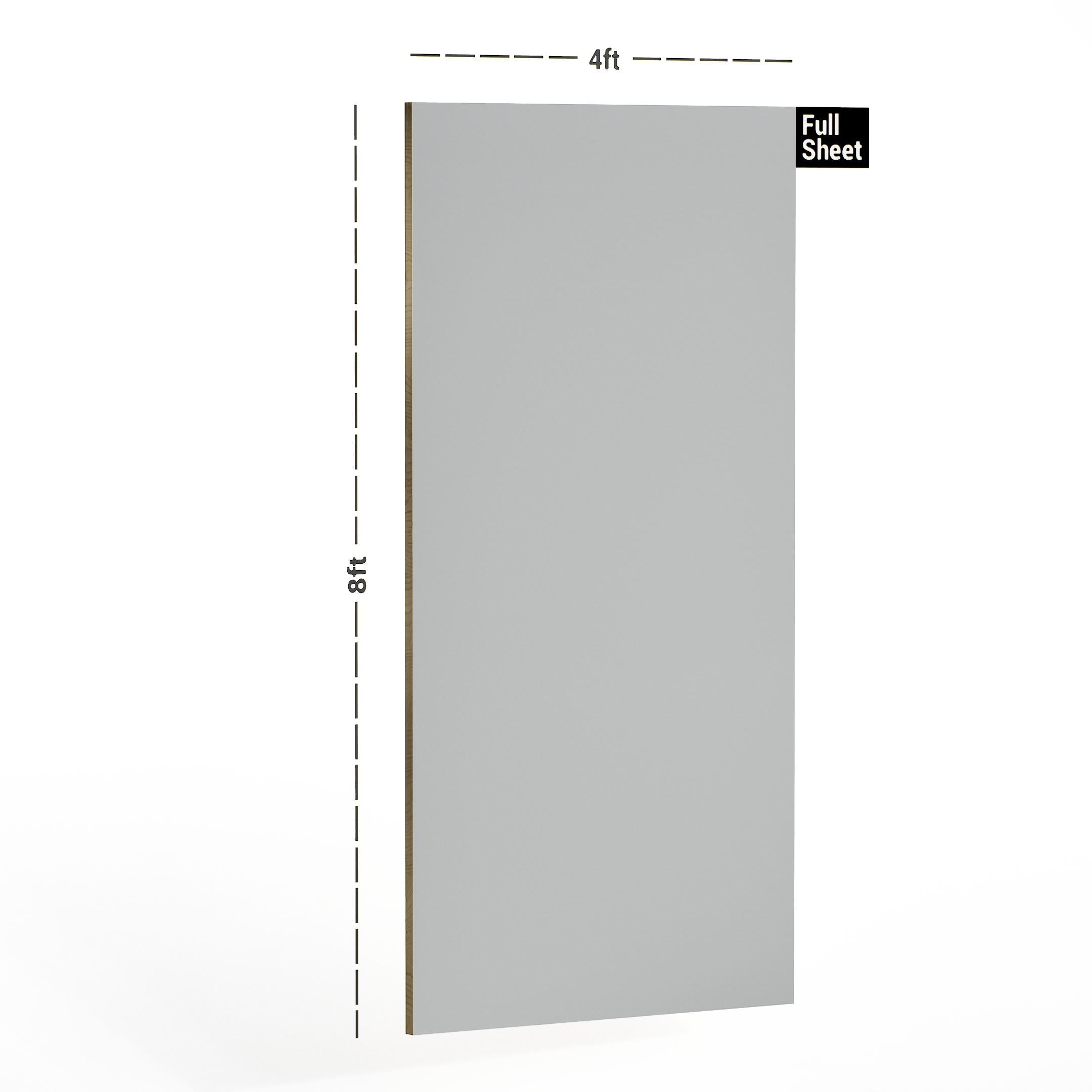 Light Grey Plain Laminate 8x4 ft Matte 0.8 mm - 114 TM