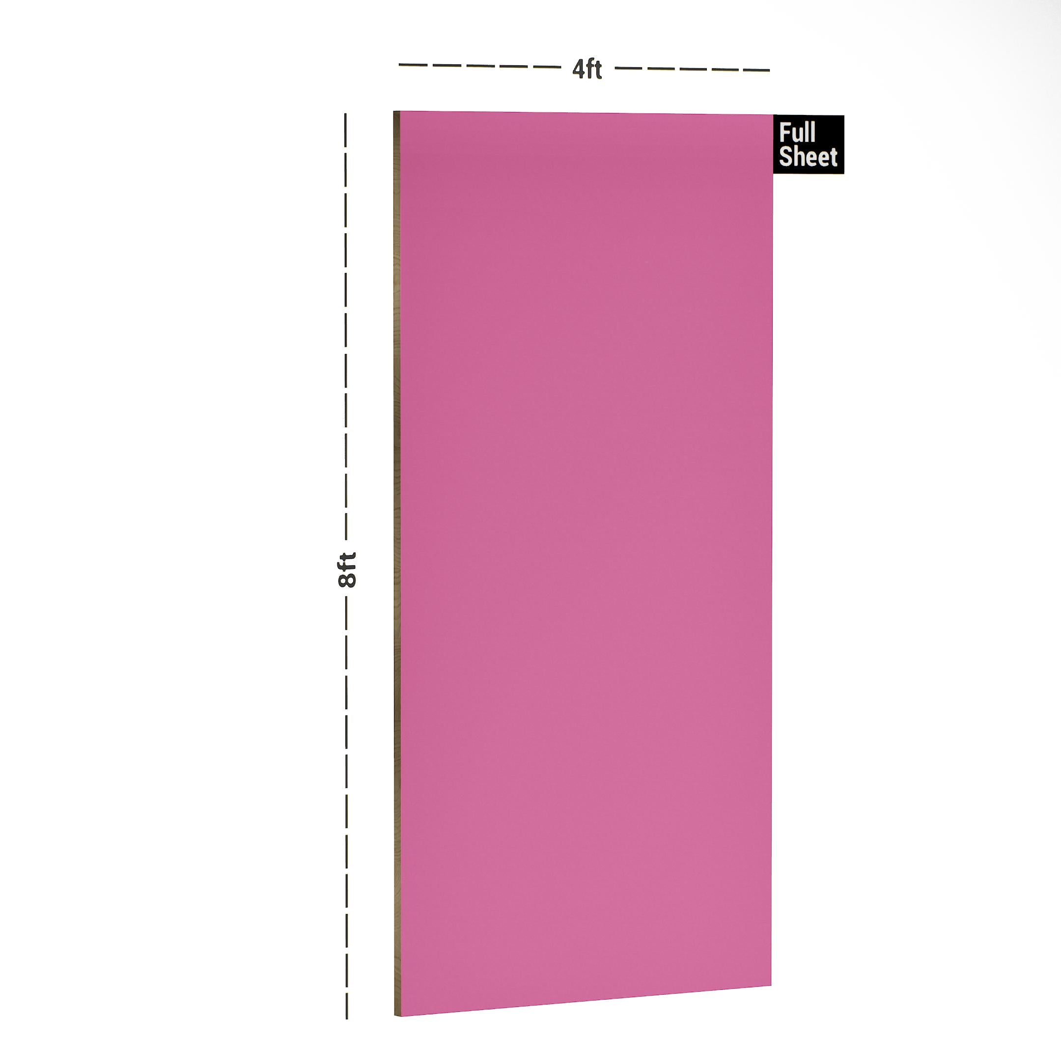 Pink Rose Plain Laminate 8x4 ft Suede 0.8 mm - 1154 SD