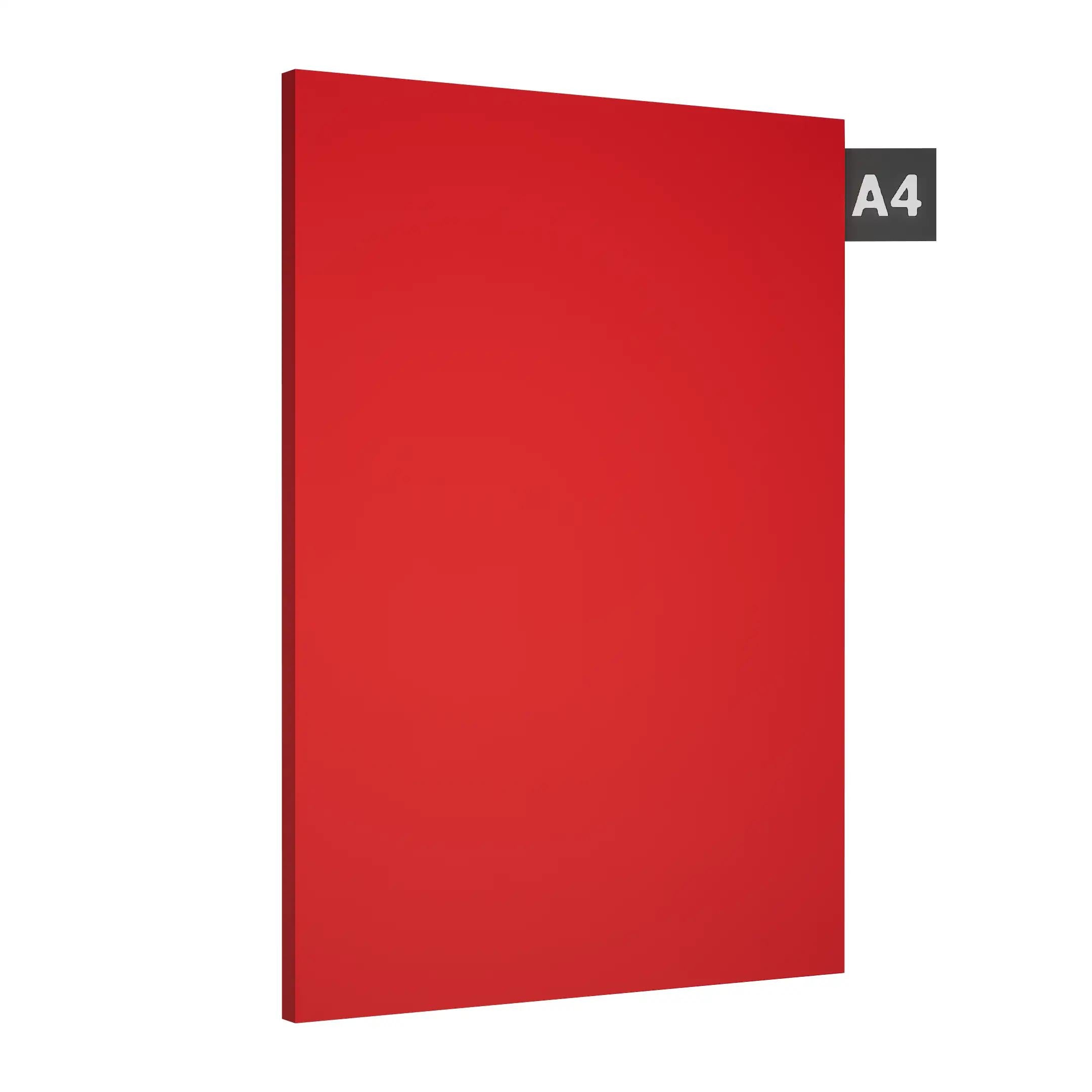 AXI Red Plain Laminate 8x4 ft High Gloss 1 mm - 115 HGL