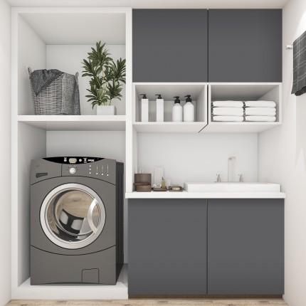 Slate Grey Plain Laminate 8x4 ft High Gloss 1 mm - 115 SMR